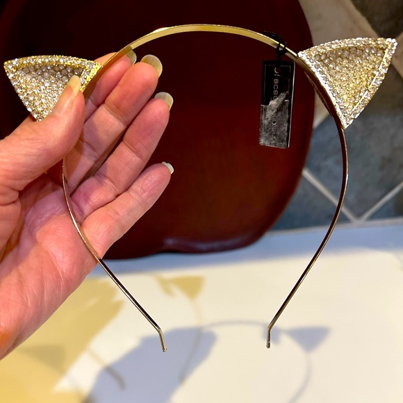 BCBGMAXAZRIA JEWELRY QUALITY RHINESTONE CAT EARS HALLOWEEN COSTUME HEAD BAND NWT - Picture 6 of 6
